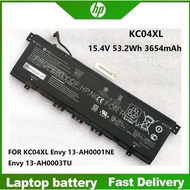 📢HP Battery 15.4V Notebook แบตเตอรี่ Envy 13-ah0023tx 13-AQ 13-ah0022tx Series KC04XL Series ของแท้