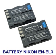 (แพ็คคู่ 2 ชิ้น) EN-EL3E \ EN-EL3 \ ENEL3E \ ENEL3 แบตเตอรี่สำหรับกล้องนิคอน Camera Battery For Niko