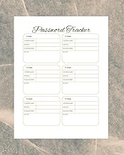Password Tracker Logbook: Easily Store & Manage All Your Login Credentials | Internet Password Organ