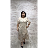 (XL/2XL/3XL/4XL/5XL) Flora Cheongsam Dress CNY dress(with Lining) [Polyester]