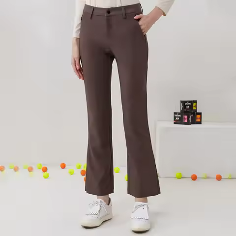 Golfist Golf Long Pants for Women Summer Autumn Stretchy Sports Causal High Waisted Side Zipper Pock