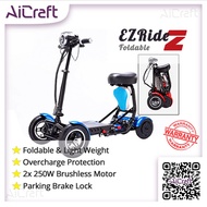 🍀 [SG STOCK] EZRide-Z Personal Mobility Assistance PMA Foldable Senior Elderly Scooter LTA Approved