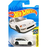 HotWheels HotWheels HONDA CIVIC EF Modified Car White 90 HONDA CIVIC EF 9A 4