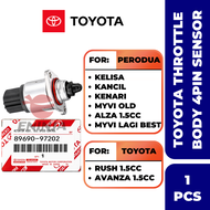 【100% ORIGINAL】TOYOTA Throttle Body 4 Pin Sensor For Perodua Kelisa/ Kenari/ Myvi/ Alza (89690-97202