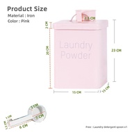 Johor Seller |Detergent storage box with lid and scoop Multipurpose Washing Powder Container Househo