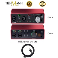 [Trả góp 0%] [Chính Hãng] Focusrite Scarlett 4i4 Gen 3 Gen 4 Sound Card Âm Thanh  - Focus USB Audio 