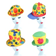 Hot Clown Hat Party Clown Hat Magician Hat Halloween Fancy Dress Costume Funny Clown Coplay Costume 