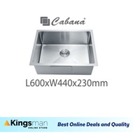 [Kingsman] Cabana Single Bowl  Undermount 304 Stainless Steel Home Living Kitchen Sink Dapur Sinki R