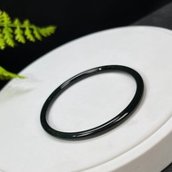 和田玉塔青手鐲 53+MM 附證書 墨綠細叮當手環 嬌俏纖細 靈動可人