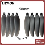 LIZMON Folding Propeller Blades, 58mm/66mm Black Remote Control Drone Parts, Plastic Universal Quadc