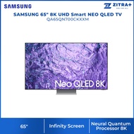 SAMSUNG 65" 8K UHD Smart NEO QLED TV QA65QN700CKXXM | Infinity One Design | Tizen™ Smart TV | App Casting | Web Browser
