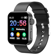 NK20智慧手錶藍牙通話心率資訊推送運動手環（黑色）