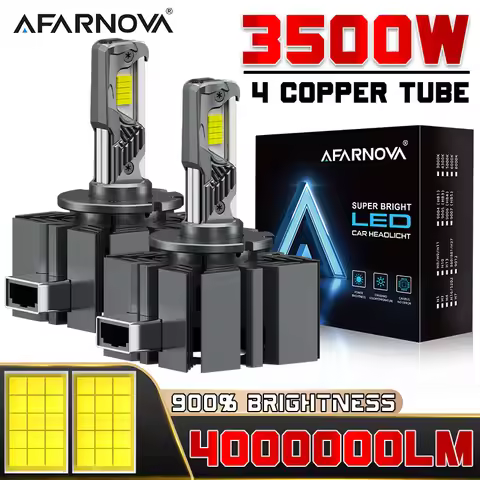 3500W D3S D1S LED Car Headlights Xenon HID Kit1:1 D2S D4S Auto Lamp Canbus 4000000LM 4 Copper Tube 6