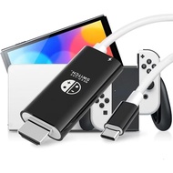 Dok Suis untuk Mod NS/OLED, Suis HDMI 1.8M/6FT untuk Nintendo Switch/Tukar OLED, Jenis C ke Penyesua