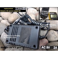 REPLACEMENT POWER SUPPLY 9V 2000MA LINE 6 POD ADAPTOR 9VAC M13 - TRALA