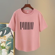 Women's XL-2XL Letter Printed Pink Oversized T-Shirt