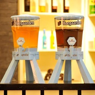 Shopping KTV Beer Barrel 3L Hoegaarden / World Cup Bar Beer Tower with Icu Cube Holder Bar Tabletop 