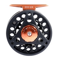 M MAXIMUMCATCH Maxcatch ECO Trout Fly Reel Large Arbor #3/4#5/6#7/8 Fly Fishing (Black, 3/4 wt)