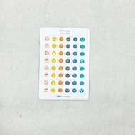 Emoji Planner Sticker | Bujo Journal Diary Plannner Sticker Sheet | 脸部表情贴纸 ｜手帐素材贴纸