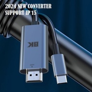 USB C To HDTV Cable 8K 60Hz 4K 120Hz Type C HDMI 2.1 Cables HDTV-Compatible Thunderbolt 3 4 Converte