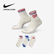 Nike Mens Everyday Plus Ankle 3Pairs Socks - Mix ไนกี้ ถุงเท้าหุ้มข้อผู้ชาย Everyday Plus 3 คู่ - หล