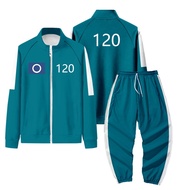 2pcs/Set Season 2 Squid Game Cosplay Costume Coat and Pants Seong Gi-hun 456/001/230/388 Men Women T