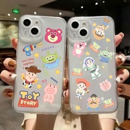 HP Cute Cartoon Pattern Clear Case [B04] For All Types of Smartphones - Cute Motif Clear Softcase - 
