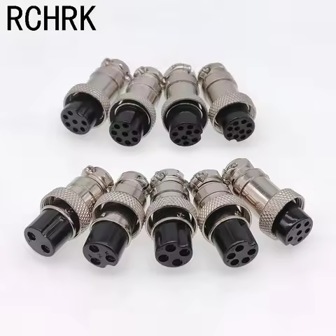 GX16 Only Female Plug connector 5/8" Circular Connector 2 Pin female pin connector 3pin4pin5pin6pin7