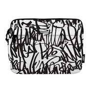 Grinstant 多色圖案13.3吋手提電腦袋 - 黑白系列 (黑色塗鴉款)
