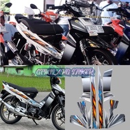 Striping Sticker Yamaha F1ZR fizr fiz r f1 zr 2004 black white Sticker list body Fullset