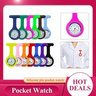 {Miracle Watch Store} Fashion Silicone Nurse Watch Hanging Watch Tunic Quartz Movement Watch Gift Decoration Nurse Pocket Watch