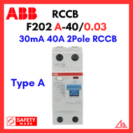 ABB RCCB F202 A-40/0.03 30mA 40A 2Pole ELCB Type A