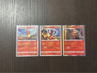 Raw 卡 PTCG 日版 Pokemon go 小火龍進化鏈 （小火龍，火恐龍，噴火龍）