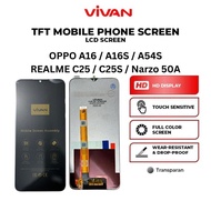 VIVAN LCD Touchscreen Oppo A16 A16S/ C25/ C25S/ Original Narzo 50A/ LCD OPPO A16