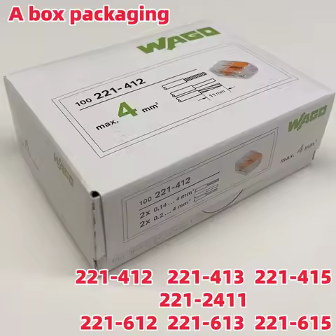 WAGO Wanke wiring terminal 221-412/413/415/612/613/615/2411 connector box Brand New Original