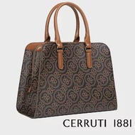 【Cerruti 1881】限量2折 義大利頂級皮革拖特包手提包 全新專櫃展示品(黑色 CEBA05787P)