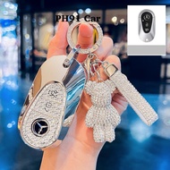 TPu Bling Key Case Premium Smartkey Mer Benz EQS SL 53 EQS 580 S-Class 2020+