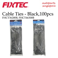 FIXTEC Cable Tie Zip Tie Nylon 66 94V-2 Flammability FHCT46300B FHCT36200B