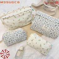 MSSUGYL Makeup Bag, Begonia Flower/Rose Floral Print Cosmetics Bag, High Quality Handheld Handbag Ho