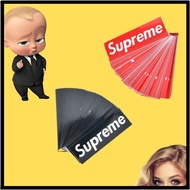 🇲🇾Penghantaran berdesup Ready stock Supreme sticker 9.2cm x 3cm stiker bag laptop phone kereta motor