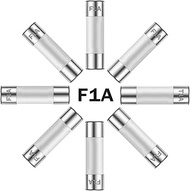 ALLECIN 1A 250V 6x30MM Fast Blow Ceramic Fuses 1 Amp 250 Volt 0.24 x 1.18 Inch Fast-Acting Tube Fuse