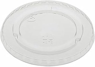 EarthChoice Strawless RPET Lid, Flat Lid, Fits 9 oz to 20 oz "A" Cups, Clear 1,020/Carton
