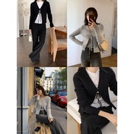TWINKLE Bow Tie-Up cardigan 2 Colors (98doci Customized Style) Knitted Jacket