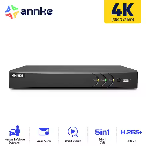 ANNKE 5 in 1 4K 8MP AHD DVR CCTV 8CH 1080P 2MP 4MP 5MP Hybrid Security Dihgital Video Recorder Camer