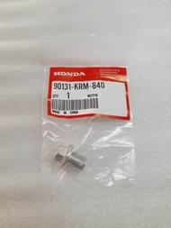 Honda Genuine Parts Drain Plug Bolt for Beat fi, click 125i, Click 150i V1 and V2 (90131-KRM-840)