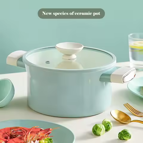 New ceramic soup pot, Home baby complementary food pot, Multi-functional heating milk pot, Ceramic n