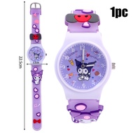 Kurome Sanrio นาฬิกา Jam Tangan Elektronik นาฬิกาข้อมือการ์ตูนเด็กผู้หญิงโรงเรียนประถมนักเรียนอนุบาล