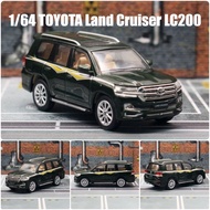 1/64 TOYOTA LAND CRUISER lc200 mô hình thu nhỏ jkm 1/64 cao cấp SUV ô tô đồ chơi xe miễn phí bánh xe