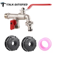 IBC Tank Adapter S60X6 1/2"" Garden Hose Faucet Water Tank Hose Connector Tap Replacement Connector Fitting Valve Garden Supplies