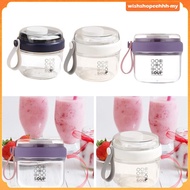 [WishshopeehhhMY] Salad Cup 650ml Yogurt Cup Cereal Cup Jars Oatmeal Storage Cup Oatmeal Container f